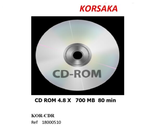 CD ROM 4.8X  700MB  80 Min caja de 100