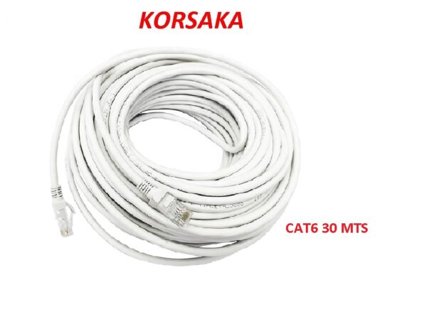 Cable Red RJ45 30 M CAT 6