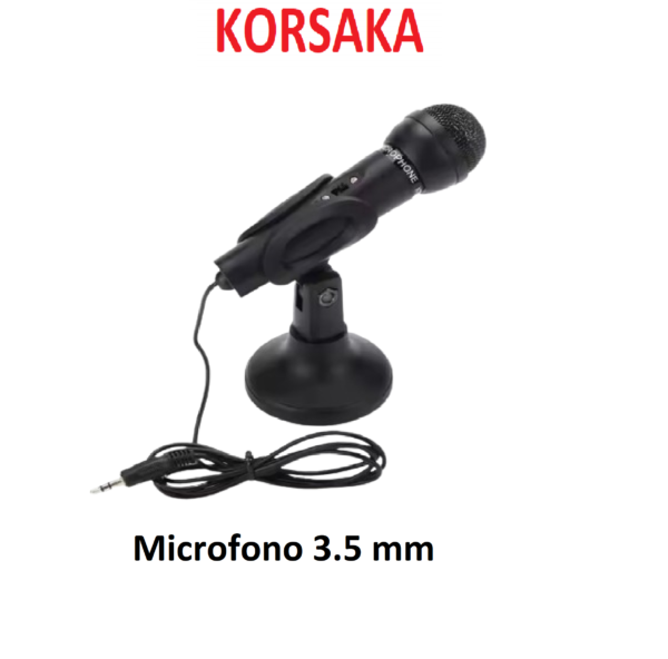 Microfono 3.5 mm Stereo con soporte