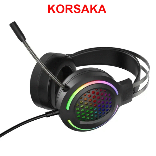 Audifono G12, RGB, 3,5 mm A/M con USB Cancelación activa de ruido, cascos con cable - Imagen 3