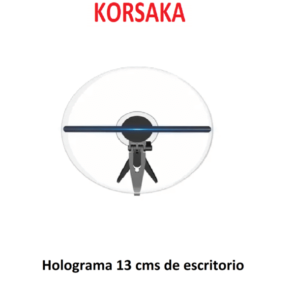 Holograma 13 cms de escritorio con base y Protector Plastico - Imagen 7