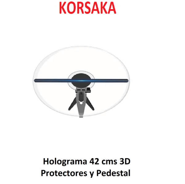 Holograma 42 cms con pedestal y Protector Plastico - Imagen 2