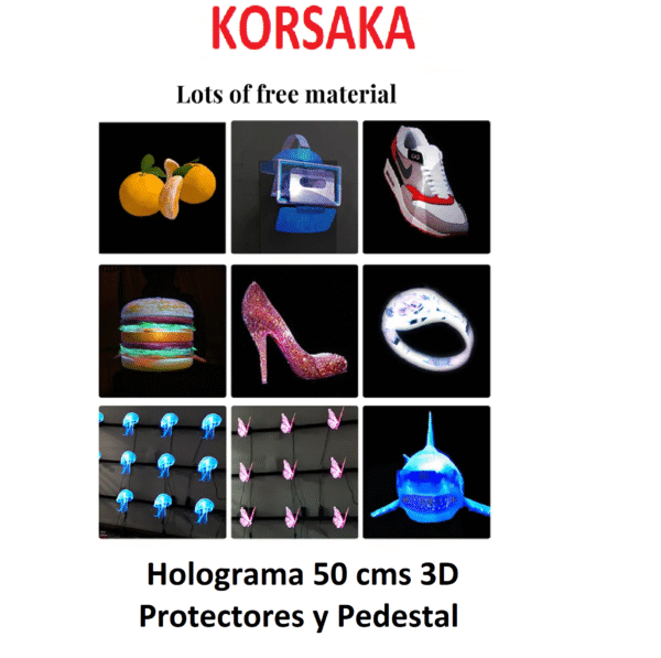 Holograma 50 cms con pedestal y Protector Plastico (copia) - Imagen 5