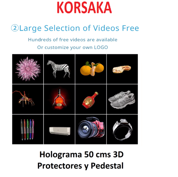 Holograma 50 cms con pedestal y Protector Plastico (copia) - Imagen 3