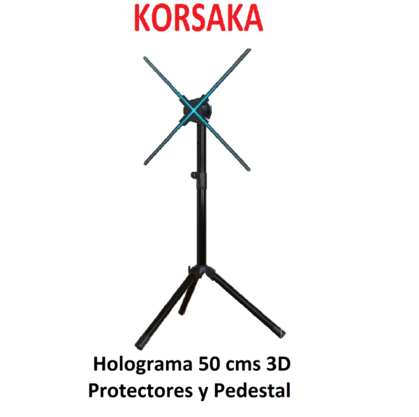 Holograma 50 cms con pedestal y Protector Plastico (copia)