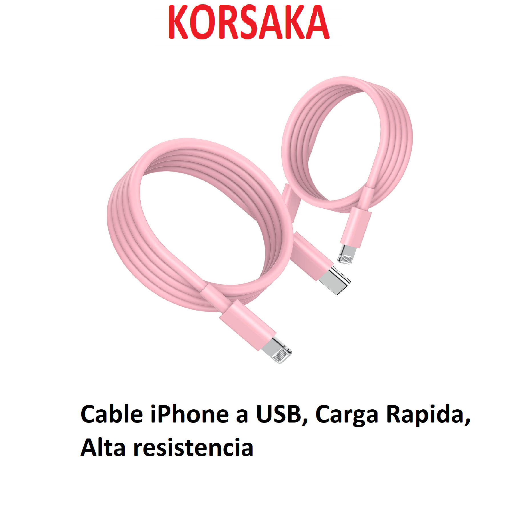 Iphone a USB, Carga Rapida, Alta Resistencia,1,50 Mts - Imagen 2
