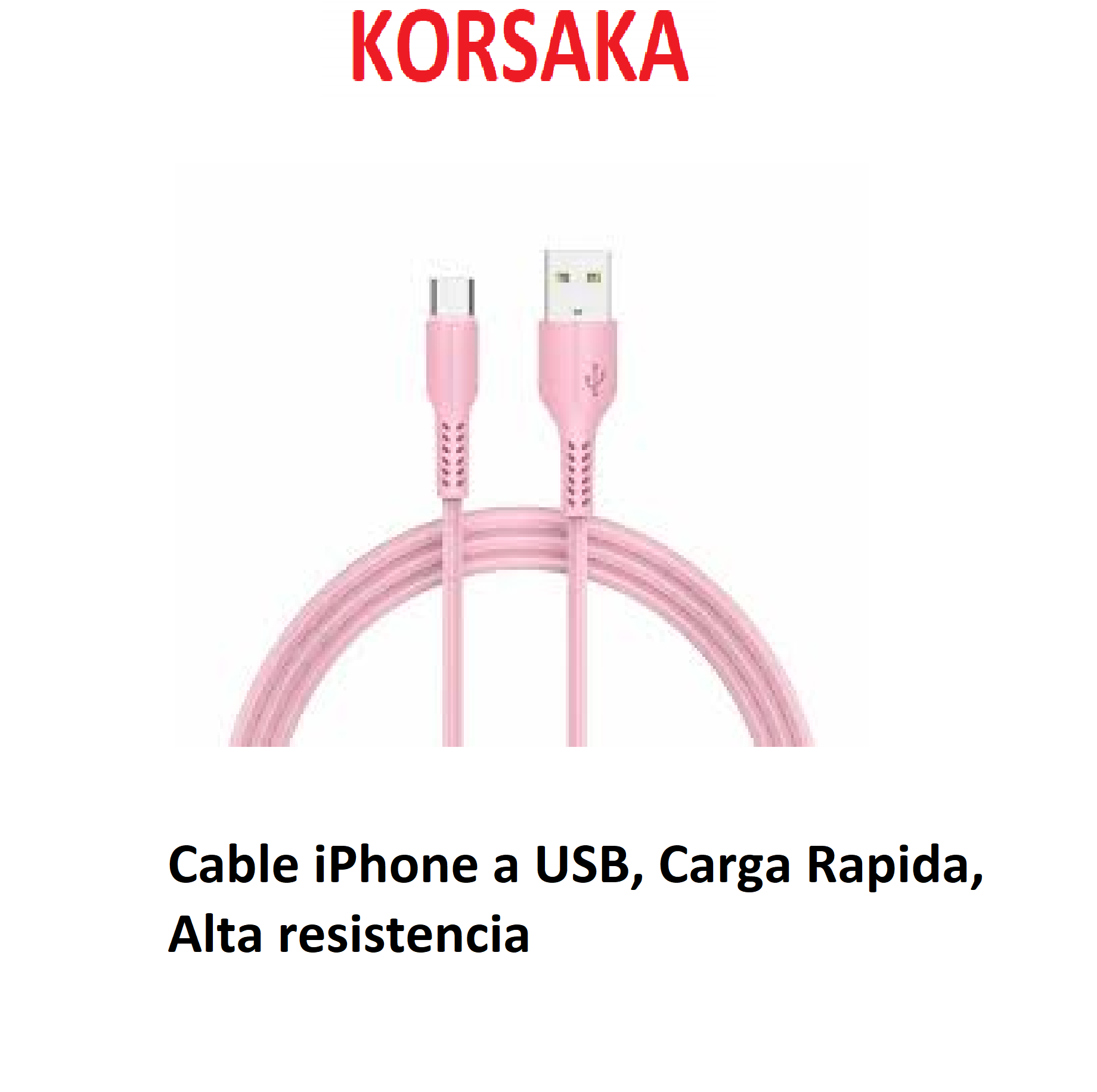 Iphone a USB, Carga Rapida, Alta Resistencia,1,50 Mts