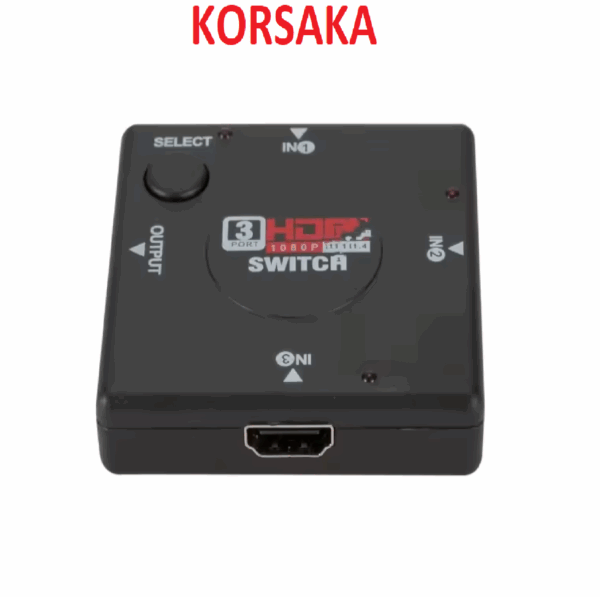 Switch Conmutador HDMI 3 Entradas 1 Salida - Korsaka Panamá