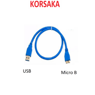 Cable USB A-A 3.0 50cms disco externo Tipo A a Micro B