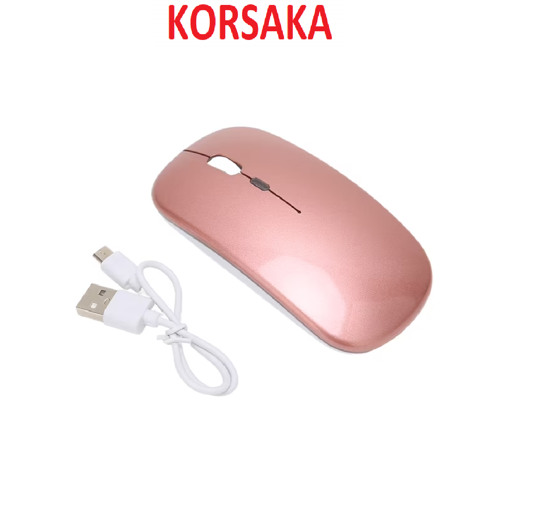 Mouse Inalambrico 2.4g RGB Bluetooth ó USB, doble modo, Recargable. Color Rosa - Imagen 4