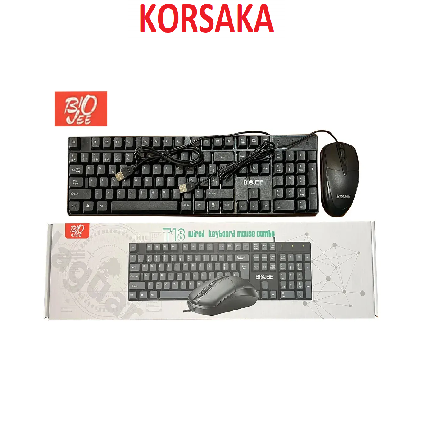 Teclado Biojee K1800 #8 Negro - Imagen 2