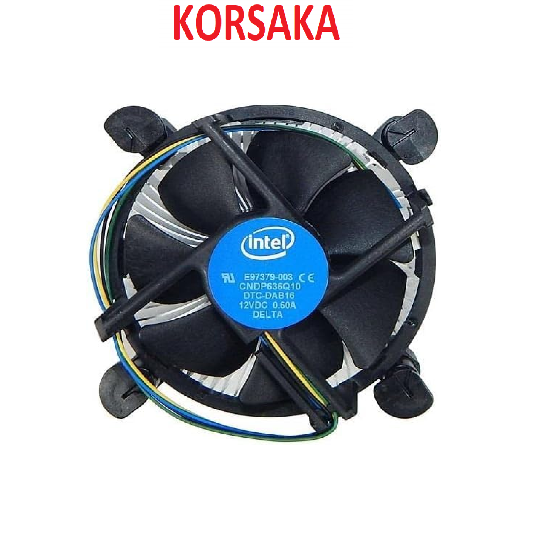Fan Cooler CPU LGA- 775 -1155 - 1156 - 1200 clip plastico