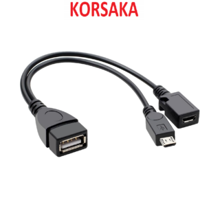 Adaptador OTG V-8 a V-8 y USB Android Fire TV