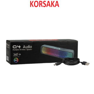 Bocina barra de sonido portátil inalámbrica Q4 Audio