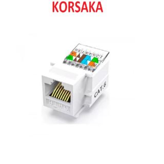 Conector RJ45 hembra tipo Keystone Cat6