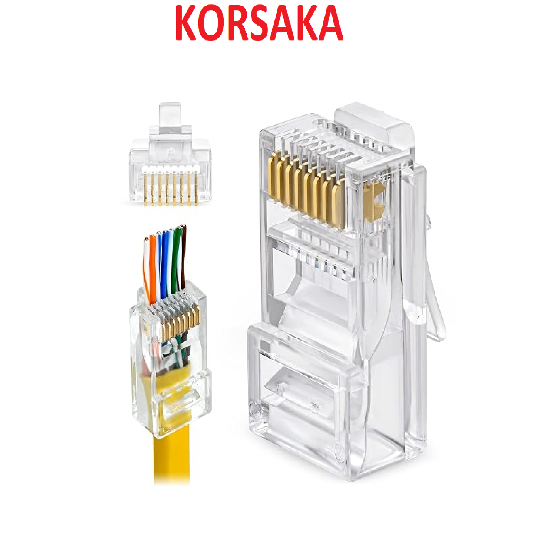 Conector RJ45 Cat 6 8P8C Paso Libre - Imagen 3