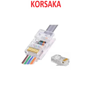 Conector RJ45 Cat 6 8P8C Paso Libre