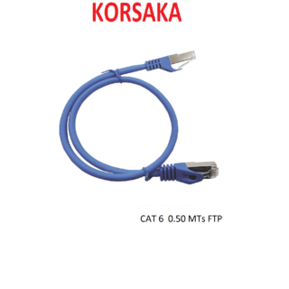 Cable Lan RJ45 CAT 6 0.50 M FTP blindado