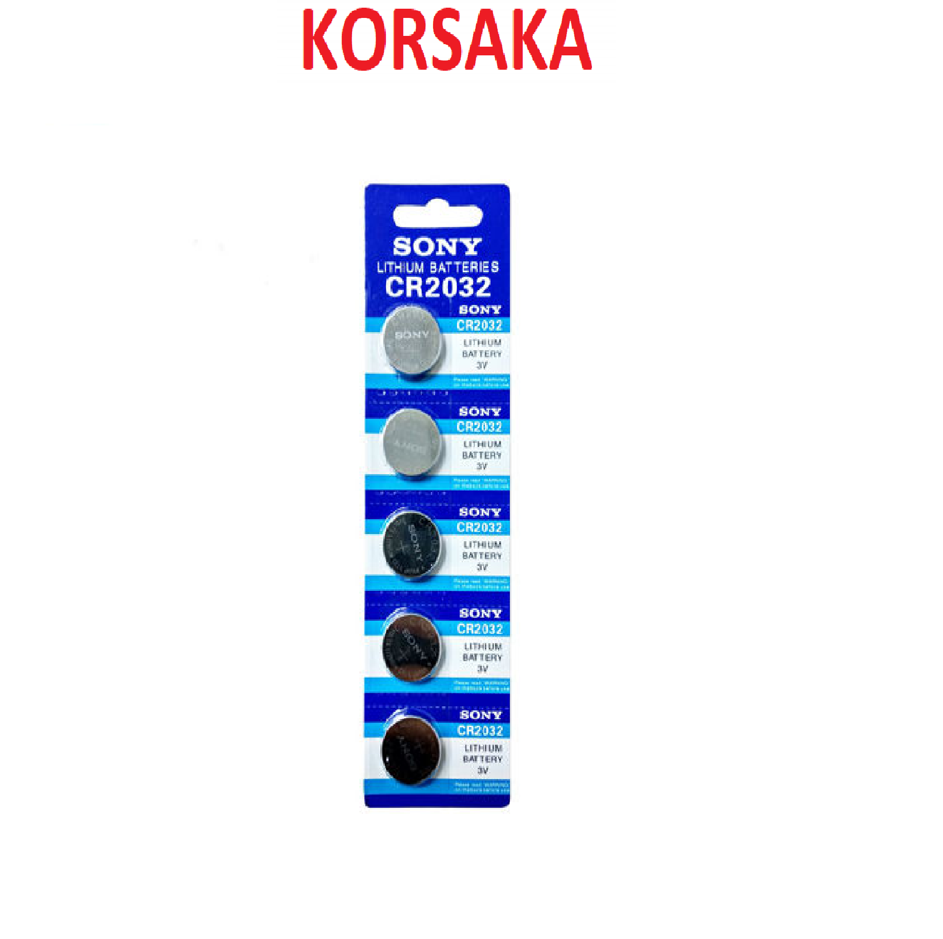 Pilas de litio Sony CR2032 de 3V. Blister de 5 Unidades